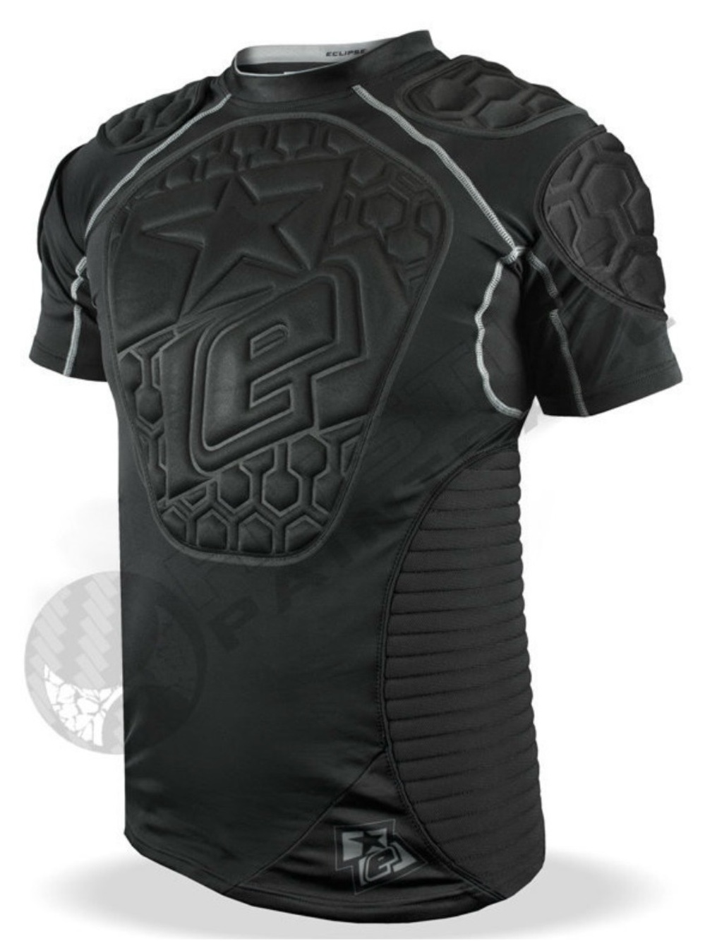 Eclipse Black Padded Compression Performance Shirt